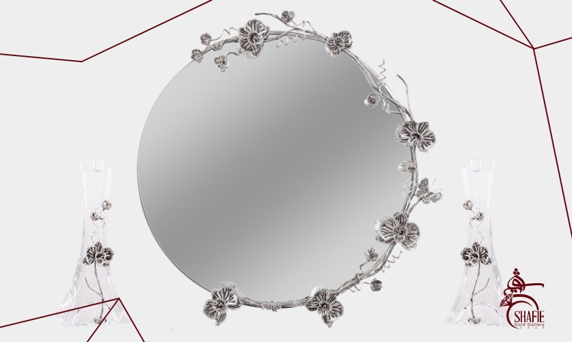 انواع آینه و شمعدان نقره طرح گل.jpg